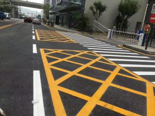 珠海国道道路划线 停车场划线施工车位划线