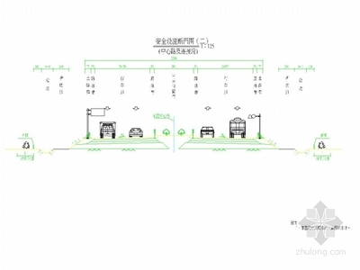 [江苏]双向六车道一级公路道路工程施工图设计151张(含交通工程)